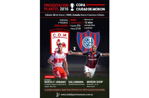 San Lorenzo visita al Deportivo Morón.