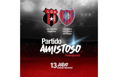 Alajuelense jugará ante San Lorenzo en la pretemporada
