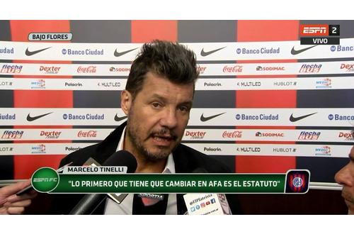 Tinelli habl sobre San Lorenzo y la AFA