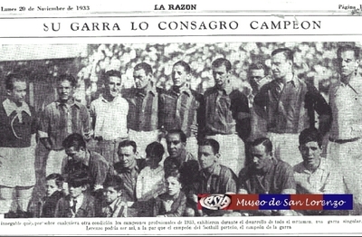Primer título de la era profesional