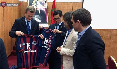 San Lorenzo presentó la camiseta mundialista