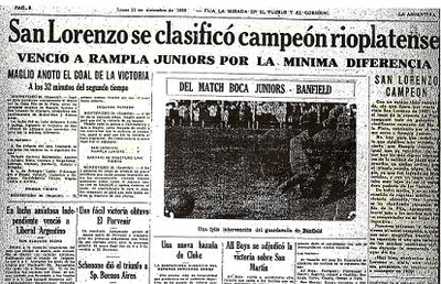 A 86 años de otro Título Internacional